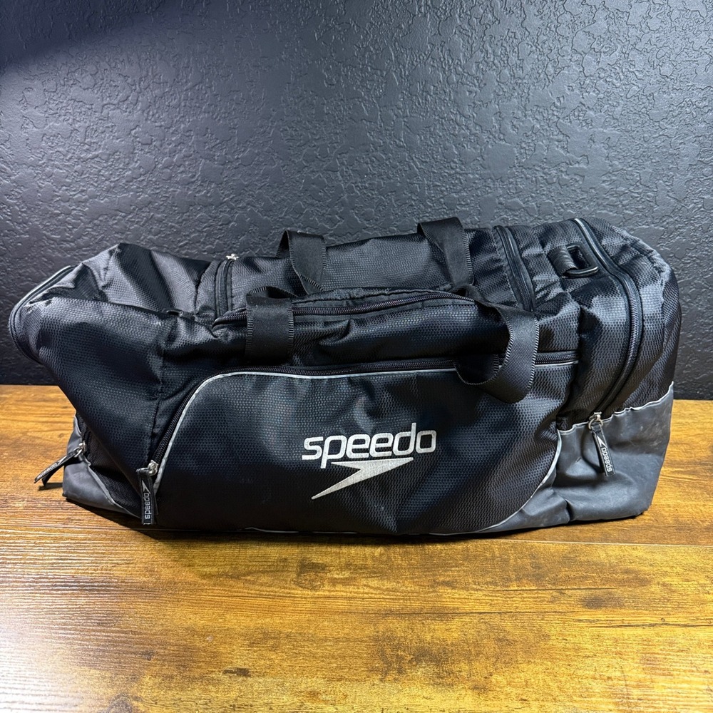 Speedo Teamster Black Polyester 38L Duffle Bag Unisex Large